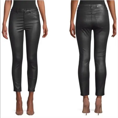 The Kooples Women’s Franky Black Faux Leather Skinny Jeans Size 26