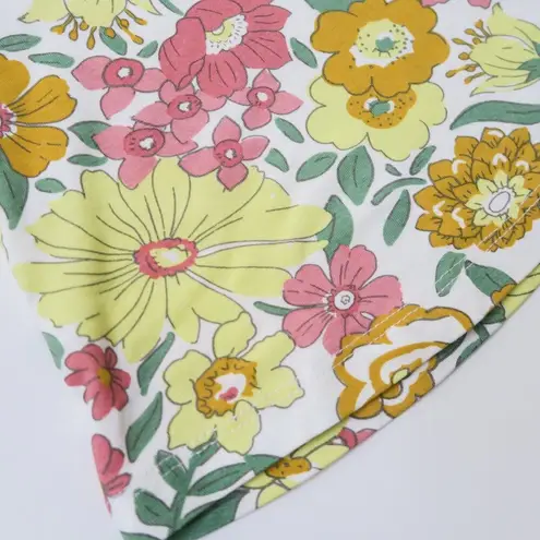 Ghanda Rosa Flares Bardot Floral Bell Bottom Pants Pink Size XS