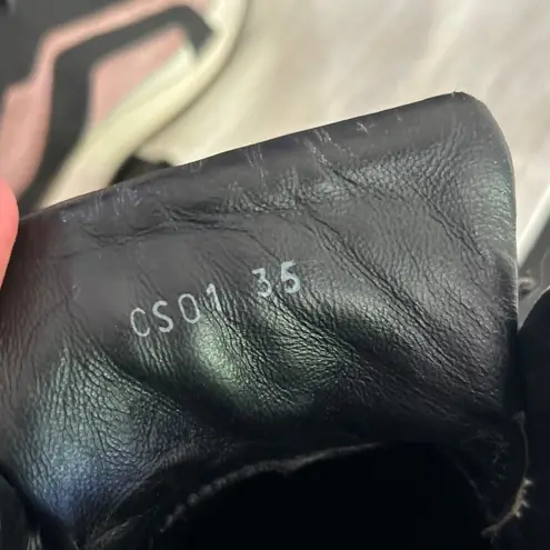 Pierre Hardy Hightop Platform Sneakers Pink Womens Size 35