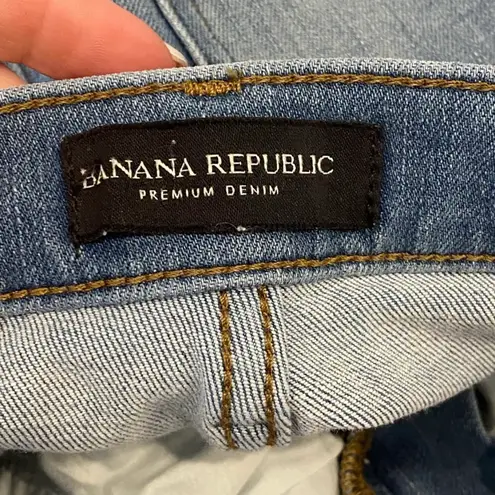 Banana Republic Ripped Jeans Skinny Ankle 29 Denim Long Tall