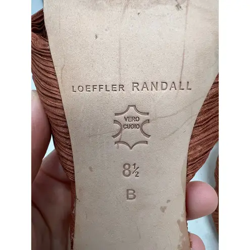 Loeffler Randall Pleated Bow Heels in Amber 8.5