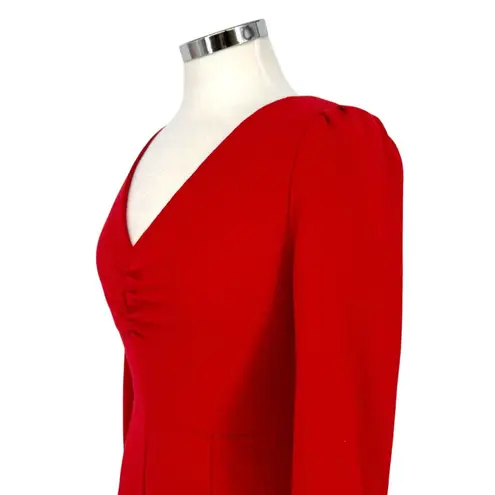 FRNCH Aldina A-Line V-Neck Mini Dress Red Size XS NWT