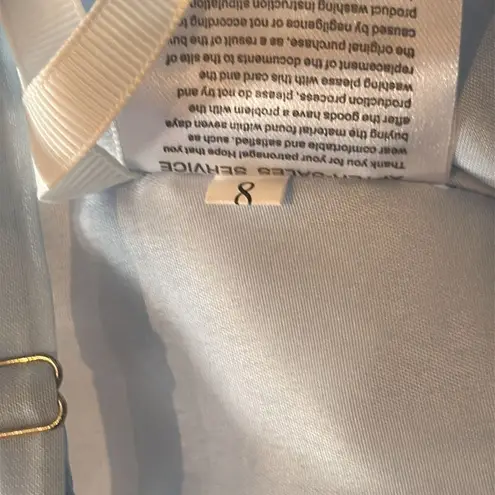 Women’s Short Pale Blue Homecoming Party Halter Dress Corset Back Size 8 **READ