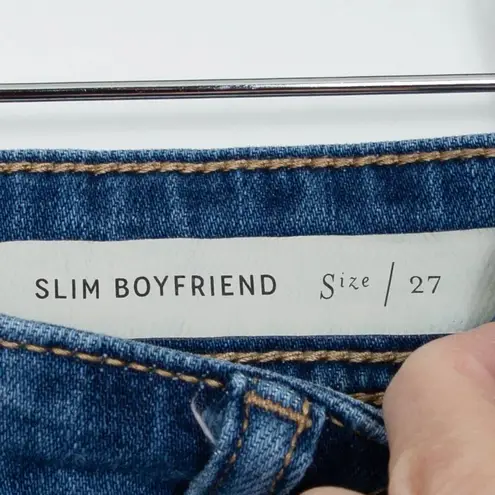 Pilcro and the Letterpress Anthropologie Pilcro & The Letterpress Mid-Rise Slim Boyfriend Jeans Size 27