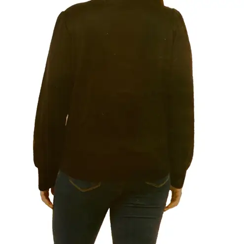 fever women's rib v neck sweater black, Black Size XL