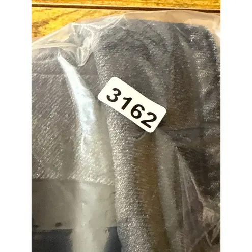 Elan Denim Blazer Jacket Puff Sleeve Casual Career Black Wash Small