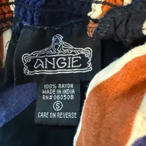 Angie  2 Piece Outfit Wide Leg Capri Pants And Flutter Sleeve Crop Top Small - Image 2