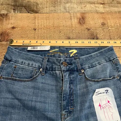 Seven7 NEW Women's Distressed Denim Tummyless High Rise Skinny Jean Sz 12