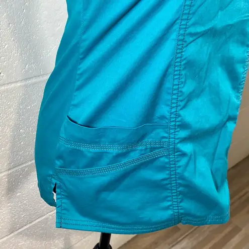 Dickies Teal Short Sleeve V-Neck Scrubs Top