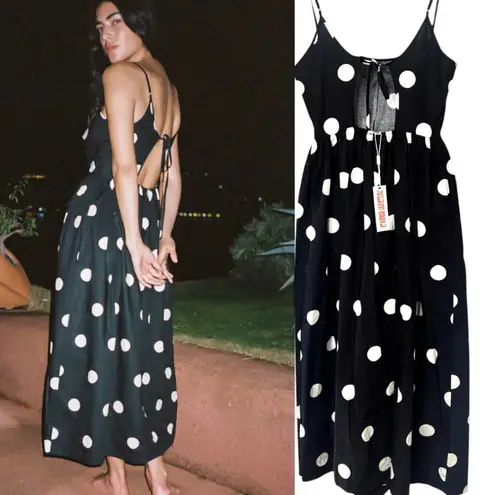 Ciao Lucia Neroni POLKA DOT RIBBON MAXI DRESS X SMALL NWT SOLD OUT! White Size XS