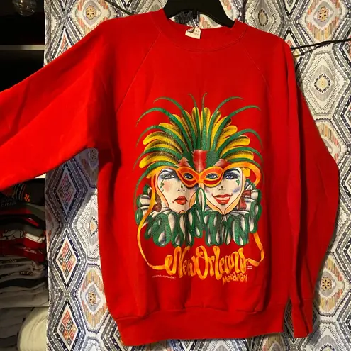 Fruit of the Loom vintage mardi gras crewneck