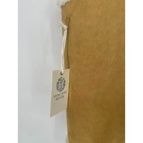 TUCKERNUCK Hyacinth House Tan Faux Suede Shearling Crosby Vest M Boho Western Brown Size M