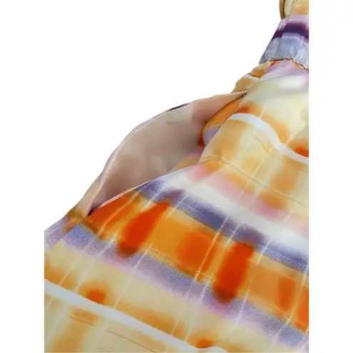 Future Collective Ruffle Trim Flowy Shorts Sz XL Coastal Beach Everyday Formal Orange