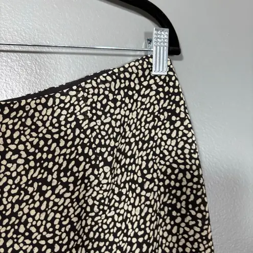 Coldwater Creek Womens 90's Style Black & White Polka Dot Skirt - Size 14 Petite