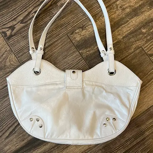 Maurizio Taiuti White Leather Bag