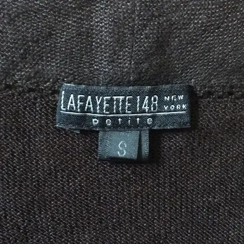 Lafayette148 linen elevated basics lightweight cardigan Brown Size undefined