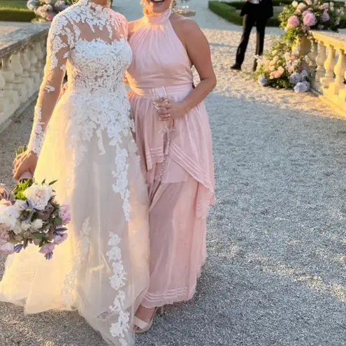 Aje. Bungalo Sienna Dress in Blush Size AUS 12 / US 8 NEW Pink