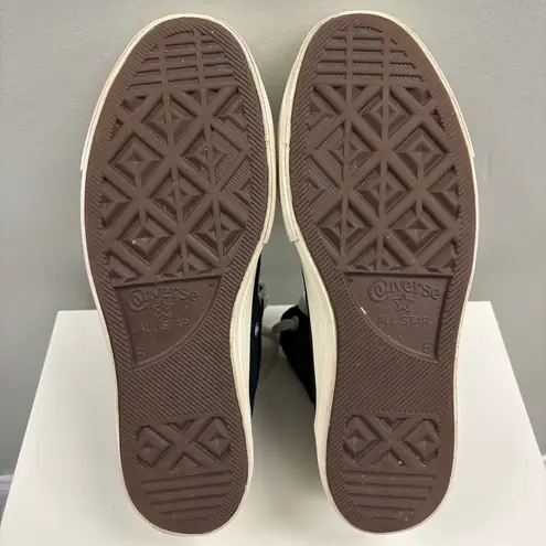 Converse Black White High-Top Platform Sneakers Womens Size 8