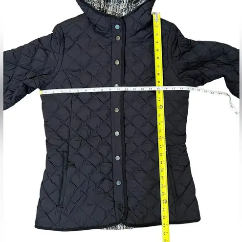The North Face  Thermoball Fur Lined Hooded Jacket Black Button Snap Womens Small - Image 7