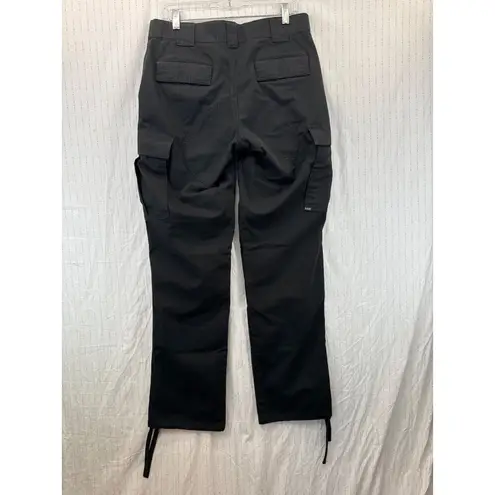 5.11  Tactical Womens TDU Pants Sz 10 Long Tall Black Ripstop PolyCotton Cargo