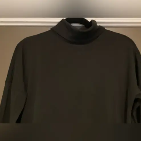 Joy Joy Black Long Sleeve Keyhole Open Back Turtleneck Dress Women's Sz Small