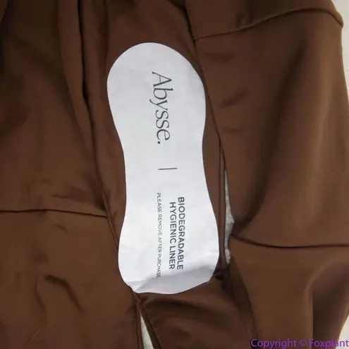 NEW Abysse x free people Benson high waisted bikini bottoms in dark brown, XL Brown