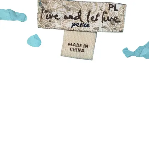 Live and let live Blue and Green Flowy Blouse Multiple Ways to Wear. WORN ONCE - Image 16