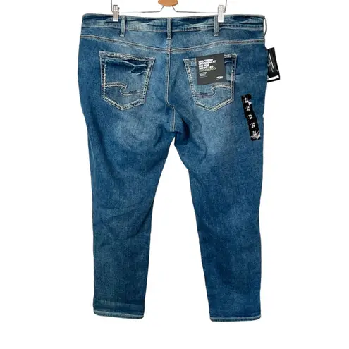 Silver Jeans Girlfriend Universal Fit Mid Rise Skinny Leg Eco-Friendly jeans 24