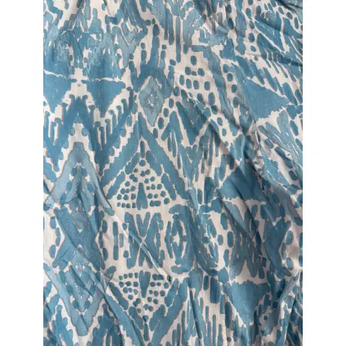 Tolani Collection Rosaleen Blue Aztec Printed Pants Flared Leg Size Small