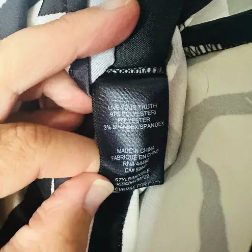 AFRM Wrenn Black White Zebra Polyester Tie Waist Loose Fit Shorts Size Medium