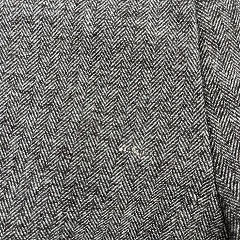 Brooklyn Industries Tweed Shorts Sz 4 Preppy Dark Academia Leather Herringbone Brown