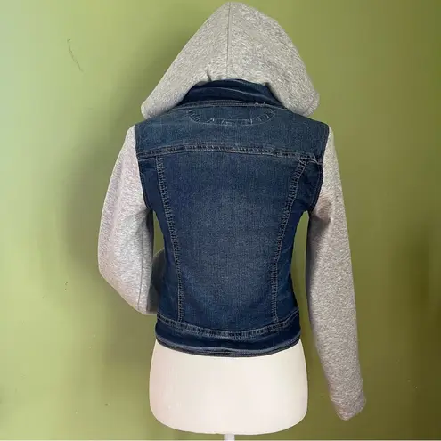 fleece lined denim jacket Blue