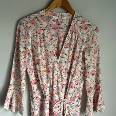 Veronica Beard Sean Floral Silk Rouched Dress 4