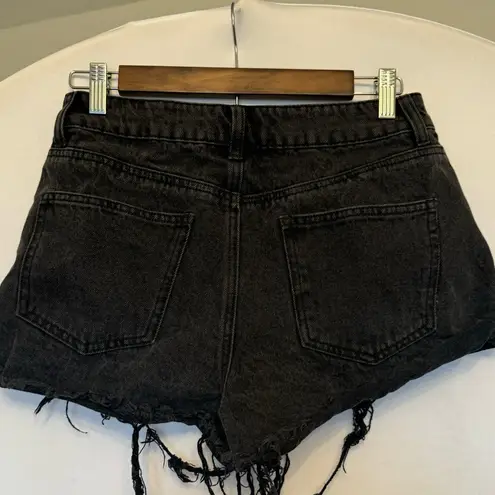 Forever 21  cut off black denim shorts size 29