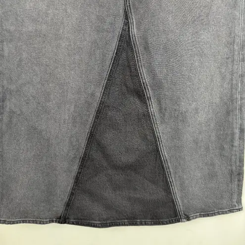 joe's jeans Joe's Tulie Denim Midi Skirt Womens 23 Black With Grace Vintage Stretch $228 NWT
