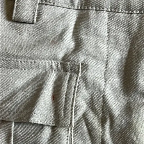 DISSH Cream Cargo Shorts with Utility Style Size 4