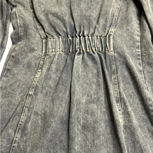 Whiteroom + Cactus Long Sleeve Denim Dress Blue Wash Size Small