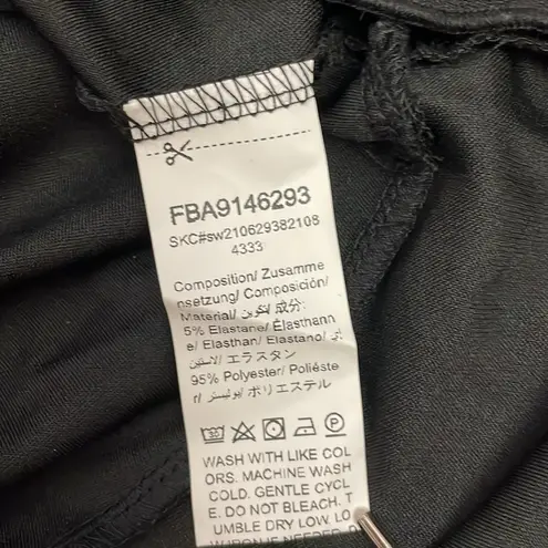 Floerns NWT Black Short Flutter Sleeve Above the Knee Pullover Dress Size Small