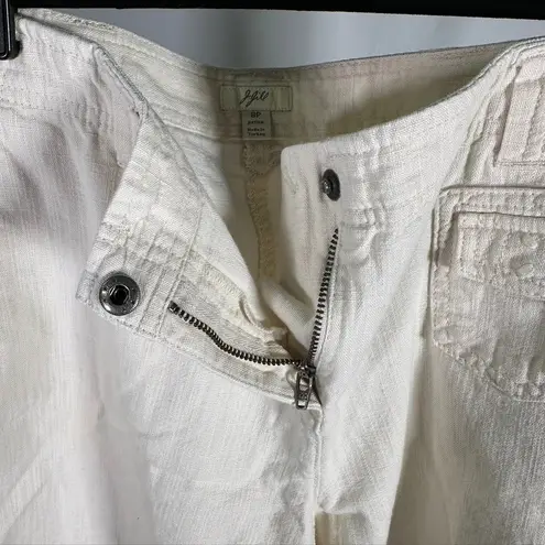 J.Jill Petite 8P Beige Cotton Blend Bermuda Shorts Womens Casual Beach Vacation Tan