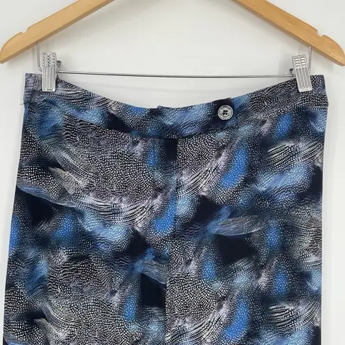 Saint & Sophia Lightweight Abstract Highrise Wide Leg Black Quiet Luxury Pants 6