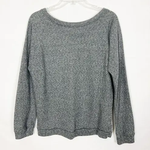 Vanity Boho Lace Gray Pullover Sweater Size M Size M
