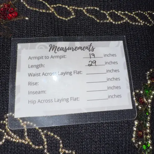 Jessica Roberts Vintage 80s/90s Embellished Floral Sweater Long Sleeve Women's Black Size M