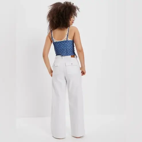 American Eagle NEW!!  Blue Floral AE Cinch-Front Cami