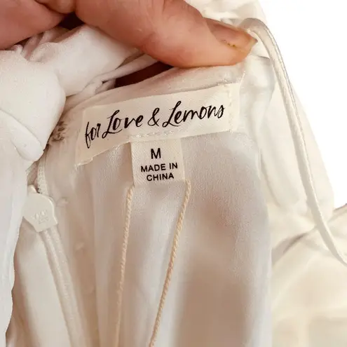 For Love & Lemons Cora Bridal Gown Dress White Size M