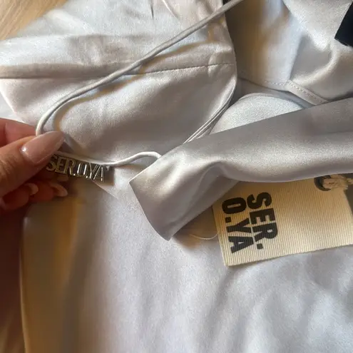 Silvana Maxi Skirt in Silver SER.O.YA Size XS