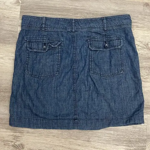 G.H. Bass &Co. G.H. Bass & Co. Blue100% Cotton Denim Cargo Mini Jean Skirt Size 6