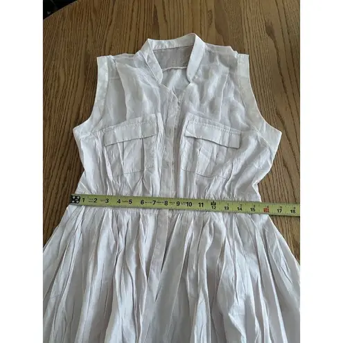 Moulinette Soeurs Anthro Blush Pink Pleated dress Measures As Medium No SASH