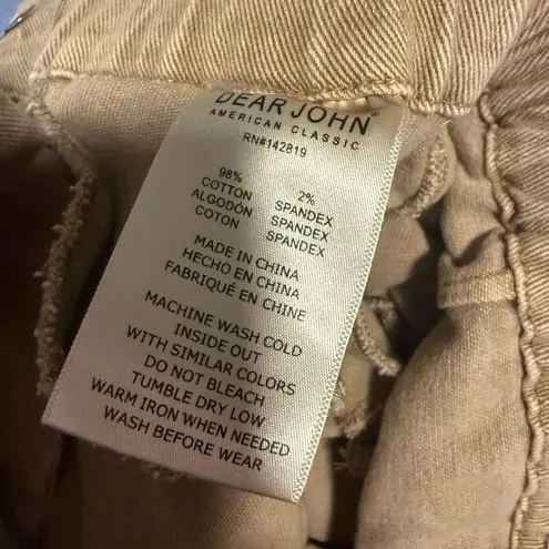 Dear John Cream High Waist Shorts