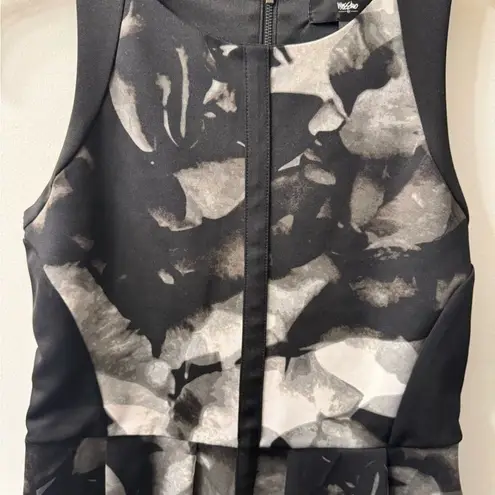 Mossimo Supply Co Black and Gray Fit and Flare Mini Dress