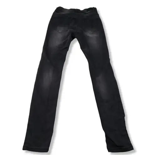 Summit Denim Collection Jeans Size 28 Skinny Jeans Stretch Distressed Destroyed Torn Ripped Black Faded